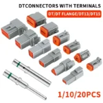 DT/DTM/DTP Waterproof Automotive Connector Kit, Male Female Plug and Socket