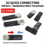 Electric Wire Connector No Strip Quick Dual Line Cable Interconnection Detachable Automotive Terminal Plug Universal Quality