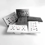 Universal Wall Socket with USB-C USB Charger & Switches, 2 Gang Power Outlet With LED, Flush Mount, AC 110-250V - Image 6