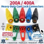 200A 400A Cam Lock Connector High Current Power Plug & Panel Socket Set 120-150mm2 Male Plug Female Socket High Power Connector