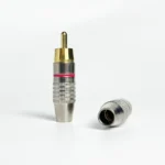 Solderless Gold RCA Plugs - Metal AV Connectors for Amplifier, Speaker, Audio Video - DIY Easy Install - Image 4