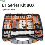 DT Series Deutsch Waterproof Connector Kit Repair Tool Portable Box Suit DT06-2/3/4/6/8/12S DT04-2/3/4/6/8/12P Terminal & Pliers