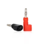 40pcs/4mm  L shape Banana Jack Plug Socket - Adaptor Electrical Connecting bending  for Binding Post Test Terminal Connector - Image 5