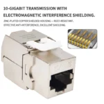 10PCS-CAT.6 Shielded Tool-less RJ45 Keystone Jack, No Punch Down Up-Down Crimp, 10Gbps Network Data Connector for Cat.6 Shielded - Image 5