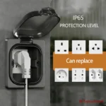 IP65 Waterproof Outdoor Socket, 16A High Power Wall Plate, 250V US/Thai Style 10A Receptacle, Bathroom & Weatherproof Electrical - Image 3