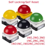 Pedal Switch IP67 Watproof Responder Switch AC/DC Emergency Stop Button Handle Foot Push Self Reset Locked NO/NC Start Contactor