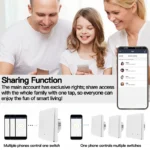 Tuya ZigBee Smart Light Switch No Neutral Wire No Capacitor Needed,1/2/3 Gang Wall Touch Interrupter Work with Alexa Google Home - Image 6