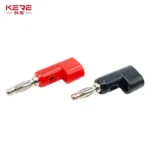 40pcs/4mm Adaptor Electrical Connecting bending  L shape Banana Jack Plug Socket for Binding Post Test Terminal Connector - Image 3