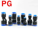 10PCS Pneumatic Fittings Quick Air Connector Hose Fitting Plastic PU PG 4mm 6mm 8mm 10mm 12mm Push Into Tube Pluglug - Image 2