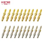 20Pcs/Uninsulated Banana Plug 4mm Thread Bolt Fitted for M4Panel Installation Screw Connector Copper Nickel Plating