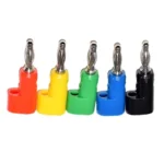 40pcs/4mm  L shape Banana Jack Plug Socket - Adaptor Electrical Connecting bending  for Binding Post Test Terminal Connector - Image 3