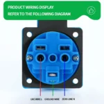 IP54 Waterproof Rating EU UK Brazil French German Outdoor Socket 16A 250V Industrial Grade Panel Mount Socket Electrical Sockets - Image 6