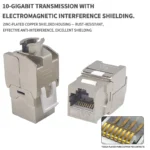 10PCS-CAT.7 Shielded RJ45 Keystone Jack Tool-less No Punch Down Up-Down Crimp 10Gbps Ethernet Network Data Module - Image 5