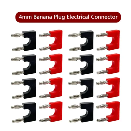 8pcs 4mm Banana Plug Short-circuit Plug  Electrical Connector  Terminal Couple Adapter J.20004