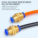 5PCS 4mm 6mm 8mm 10mm 12mm OD Tube PM Straight Pneumatic Air Fittings bulkhead union Push To Connect Quick Release Connector - Image 3