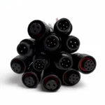 5/20Pcs M12 Metal Black Waterproof IP68 2 3 4 5 6 8Pin Male and Female LED Strip Outdoor IP68 Cable Connector 20cm Wire Plug - Image 2