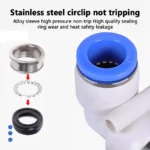 360° Rotary Connectors Pneumatic Air Fitting Swivel Joint High Speed Rotation 6/8/10/12mm MaleThread M5 1/4 1/2 Quick Coupling - Image 5