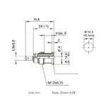 4MM Banana Socket 600V/32A High Current Instrument Binding Post Insulated Panel Socket Opening 12MM - Image 3