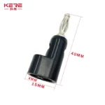 40pcs/4mm Adaptor Electrical Connecting bending  L shape Banana Jack Plug Socket for Binding Post Test Terminal Connector - Image 5