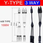 30A Photovoltaic PV Connector Y Type Adapter 1000V Parallel Connection Solar Panel 1 To 2/3/4 PV Plug Solar Cell Connector - Image 2