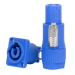 NAC3FCA NAC3FCB 3Pin Power Connector LED Speakon Male Plug Blue (Input)+White (Output) Plug+Female Socket 20A 250VAC - Image 3
