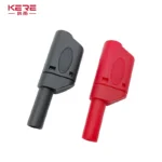 20PCS/ 4mm Male Retractable Sheath Stackable Banana Plug Shrouded Fully Insulated Safety Wire Solder Connector Black Red - Image 5