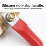 Red Handle Small Valve 6mm 8mm 10mm 12mm Hose Barb Inline Brass Water Oil Air Gas Fuel Line Shutoff Ball Valve Pipe Fittings - Image 5