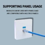 10PCS Cat5e Tool-Less Keystone Jack Connector Adapter, Keystone Module Connector Internet Network Ethernet LAN Cable - Image 4