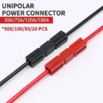 10/50/100/500 Pcs Plug 30A Amp 600V Power Marine Connector Pole For  Powerpole Interlocking Plug Terminals - Image 6