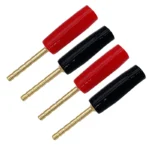 20PCS 2mm Gold Plated Screw Type Small Banana Plug Pin Audio Speaker Cable Connector Copper Straight Male Connector - Image 6