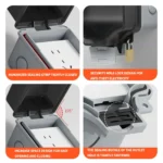 IP66 Waterproof Junction Box Industrial Grade Panel Mount 3Pin Power Switch ON-OFF Outdoor Socket for EU Thai US UK UN - Image 5