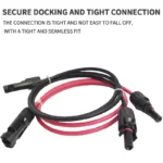 4//2.5 mm²  Extension Cable PV1-F Solar Panel Wire, Waterproof DC Connector Male & Female Pair for Photovoltaic System - Image 4