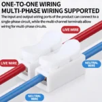 100pcs 2/3 Pin Push-in Spring Loaded Connector, CH2 CH3 5A 250V Wire Cable Connector for Electrical Lighting - Image 2