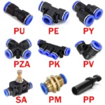 5PCS Pneumatic Fitting Pipe Air Connector Tube Quick Release Fitting Push In Hose Plastic 4/6/8/10/12mm Air Hose Connectors