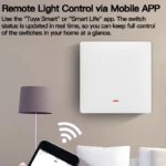 Tuya ZigBee Smart Light Switch No Neutral Wire No Capacitor Needed,1/2/3 Gang Wall Touch Interrupter Work with Alexa Google Home - Image 4