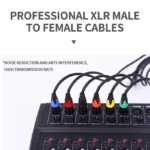 XLR Microphone Cable 3-Pin Male to Female 50cm 1m 2m 3m 5m 10m Balanced Audio Cable for Mic Speaker Amplifier PA System - Image 3