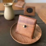 Antique Walnut Wood Panel1-4 Gang Wall Switch Socket Embedded EU/Ru Power Outlet Retro Brass Toggle Switch86x86mm Blue LED Light - Image 2