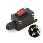 Outdoor On/Off Waterproof IP67 Junction Box Inline Power Cord 110V-220V 12V-24V Marine Rocker Switch 20A High Current Connetor - Image 5