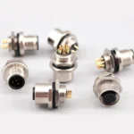 M12 male and female socket  4 5  8  pins weld IP67/68 Install front/rear panel waterproof circular connectors - Image 2
