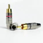 Solderless Gold RCA Plugs - Metal AV Connectors for Amplifier, Speaker, Audio Video - DIY Easy Install - Image 5