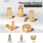 Pneumatic Exhaust Muffler 1/8 1/4 3/8 1/2 BSP Male Thread For Air Noise Brass Adjustable Long Short BSL M5