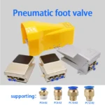Pneumatic Foot Pedal Valve Cylnder Control 4F210-08L Switch FV320 Reversing 420 4F210-08L Ttwo Position Five Links