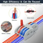 SPL-42/62/63/82/93 3/2-in 8/6/4-out Fast Wiring Terminal Multi-functional Parallel and Branch Docking Terminal Wire Connector - Image 5