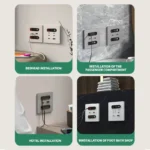 Universal Wall Socket 86-Type White With Retractable Wire Data Cable 20W Fast Charge Type-C PD USB Fast Charging for iPhone - Image 6