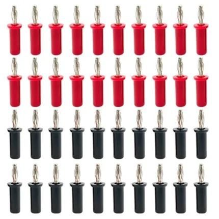 40PCS/4mm Banana Plug Electrical Connector Adaptor Male Female Jack For Speaker Test Probes Converter