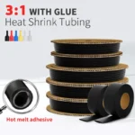 10/50/100M 200Meters Polyolefin Heat Shrink Tube 3:1 Ratio Adhesive Lined Shrink Ratio Insulated Cable Sleeve
