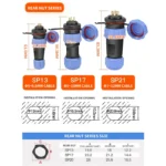 5/10/100 Sets Sp13 Sp17 /SP16 Sp20/sp21 Ip68 Waterproof Aviation Plug Socket Male Female Connector Panel Mounted 2/3/4/5/6/7 Pin - Image 6