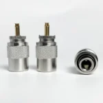 UHF Male Plug &  N-Type Male Plug - Crimp Connector for RG58/RG59/RG6U Coaxial Cable - Gold Plated Brass RF Connector UHF MALE - Image 4