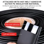 10/50/100M 200Meters Polyolefin Heat Shrink Tube 3:1 Ratio Adhesive Lined Shrink Ratio Insulated Cable Sleeve - Image 2