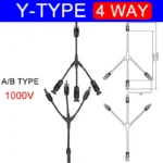 30A Photovoltaic PV Connector Y Type Adapter 1000V Parallel Connection Solar Panel 1 To 2/3/4 PV Plug Solar Cell Connector - Image 3